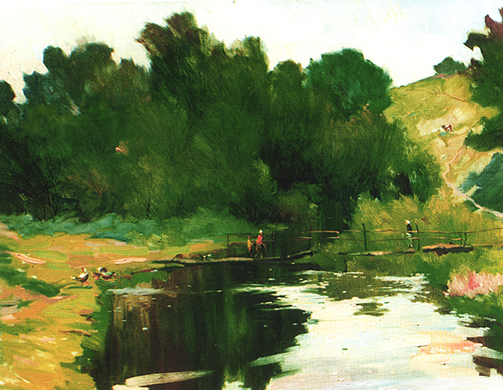 «На березі Роставиці». 2000. Полотно, олія